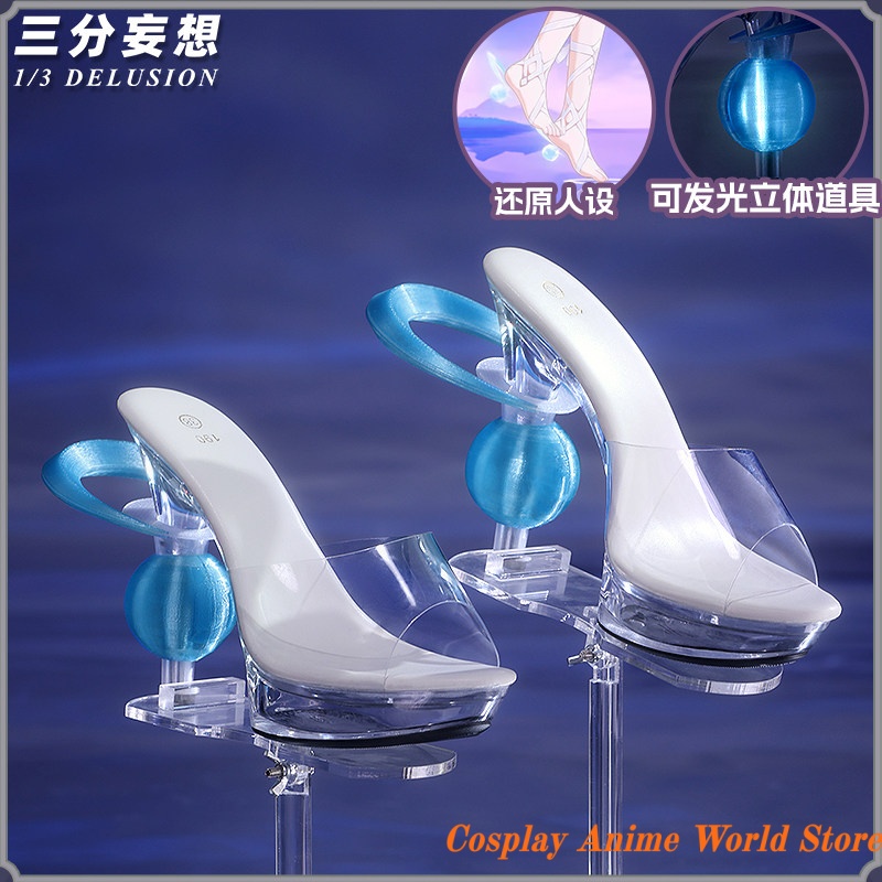Prop De Cosplay - Sepatu Cosplay Genshin Impact Damselette Columbina