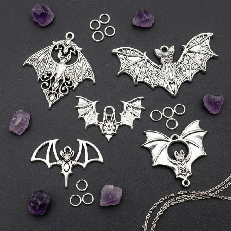 Cosplay Bat Prop - # @4pcs Liontin Kelelawar Vampir Gothic