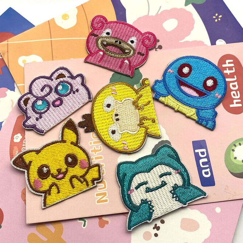 Cosplay Prop Pattern - Set Patch Bordir Tempel Sendiri Pokémon