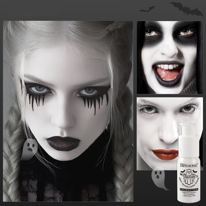 Cosplay Prop Primer - Foundation Cair Matte Putih, Primer &