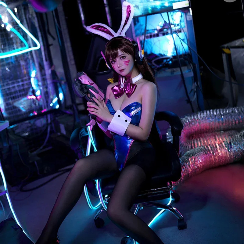 Dva Cosplay Prop - Overwatch DVA Bunny Jumpsuit Kostum Anime