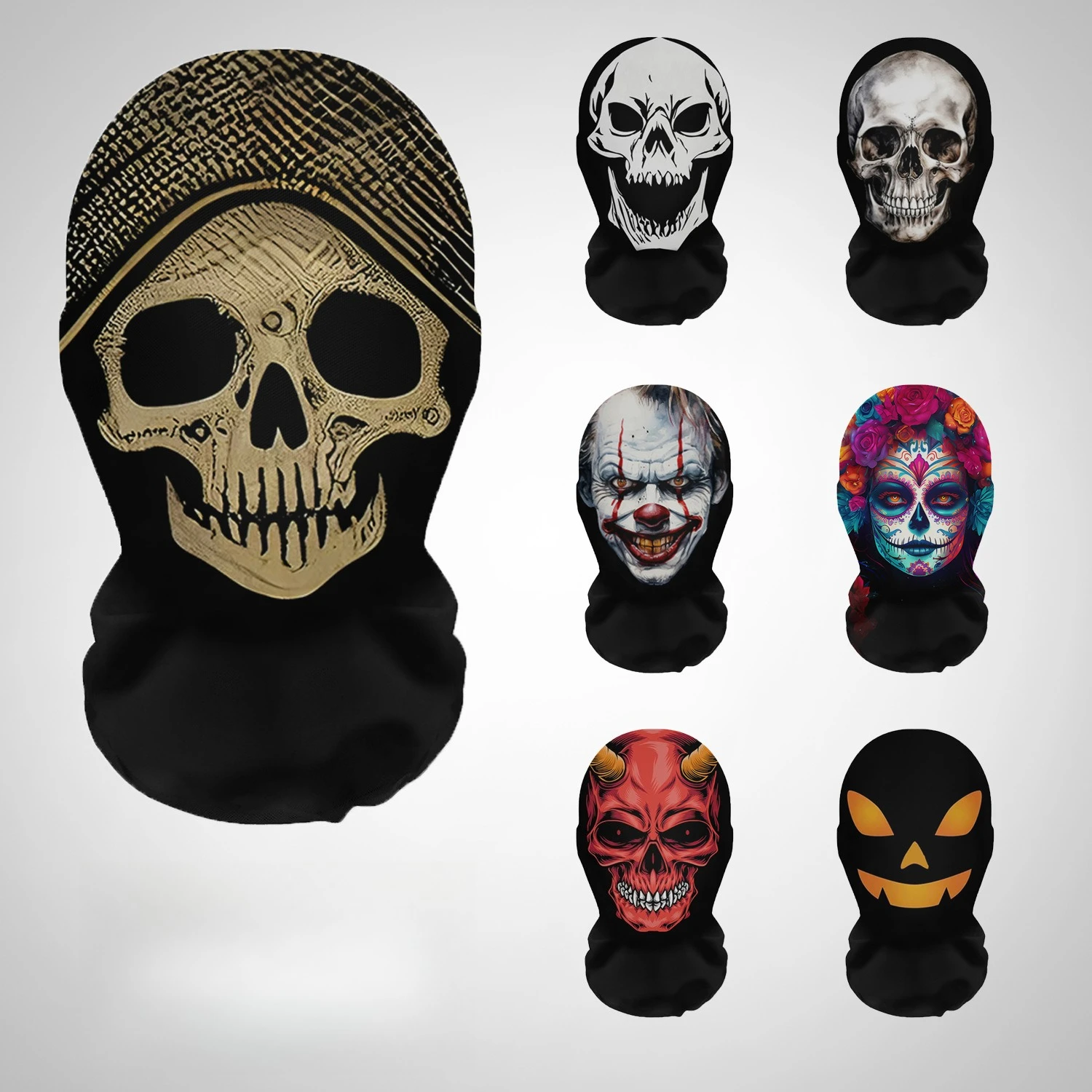 Cosplay Prop Pattern - Topeng Halloween Motif Tengkorak Cetak 3D,