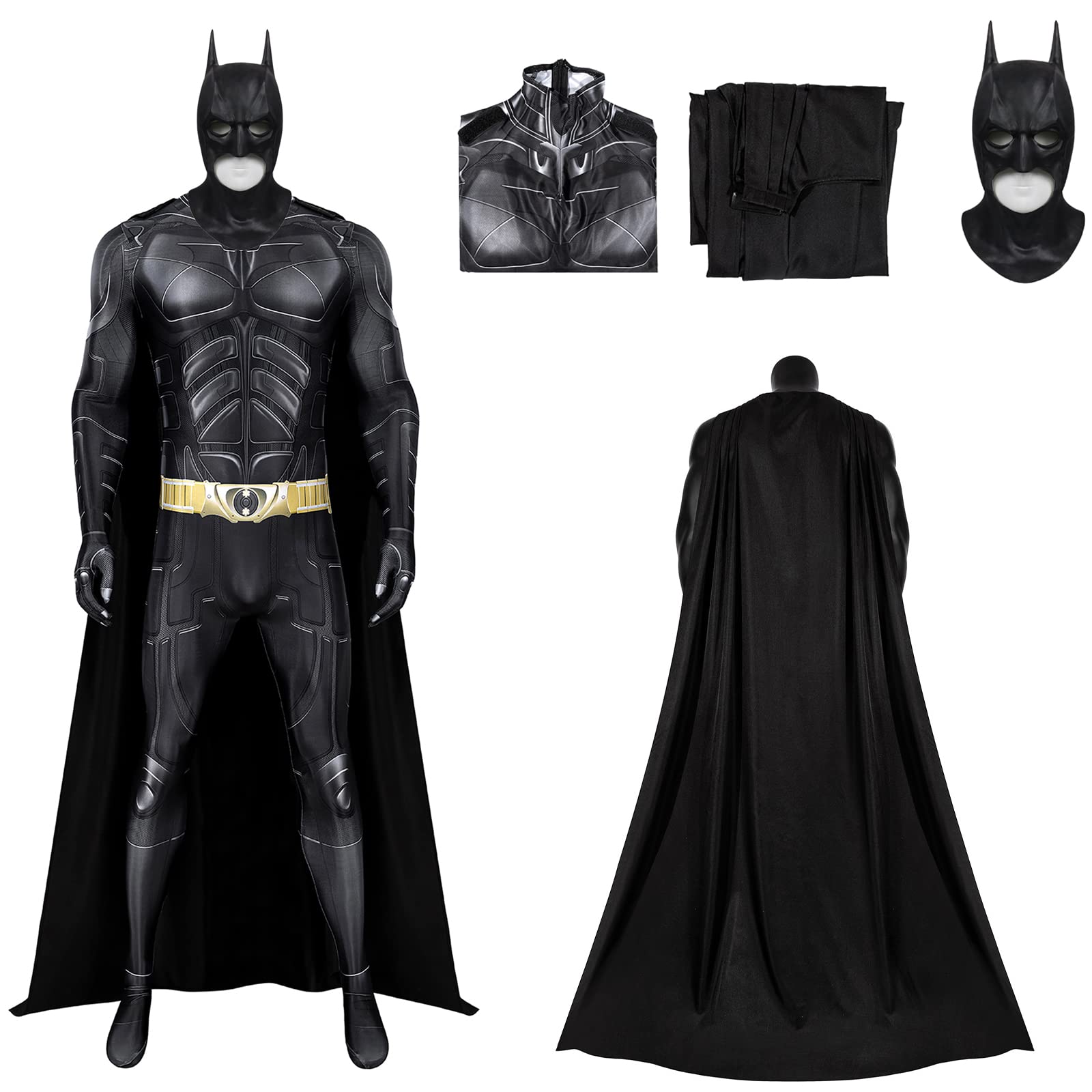 Cosplay Bat Prop - Kostum Superhero Kelelawar untuk Pria Dewasa,
