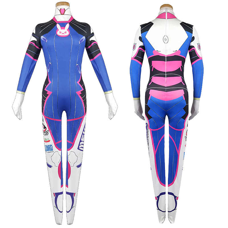 Dva Cosplay Prop - Kostum Cosplay Game Dva Wig ketat
