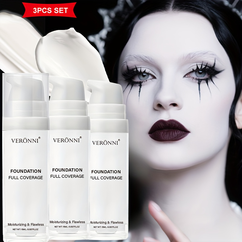 Cosplay Prop Primer - Riasan Alas Bedak Cair Putih Matte,