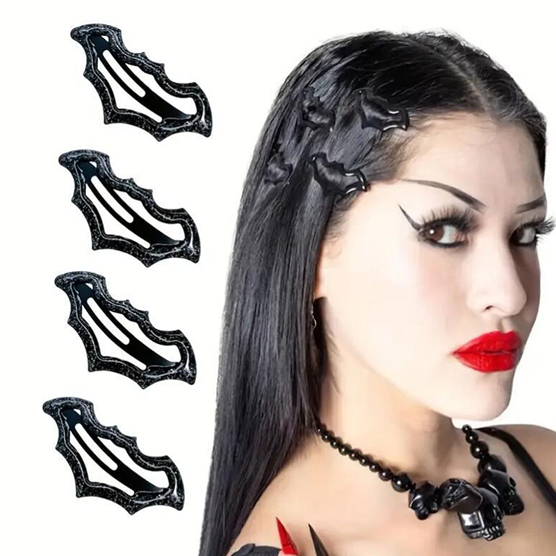 Cosplay Bat Prop - 10 Buah Set Jepit Rambut Kelelawar