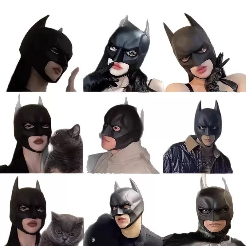 Cosplay Bat Prop - Topeng Lateks Pria dan Wanita, Topeng