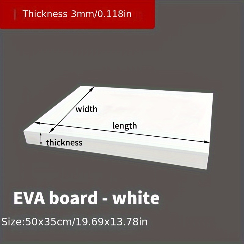 Papan Busa EVA 14x39 Inci, Lem - Cosplay Prop Foam Board ulasan dan harga