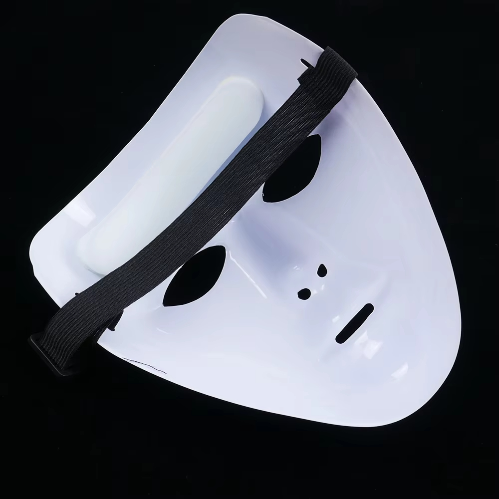 Masker Wajah Putih Pvc Hallowe - Cosplay Prop Paint ulasan dan harga