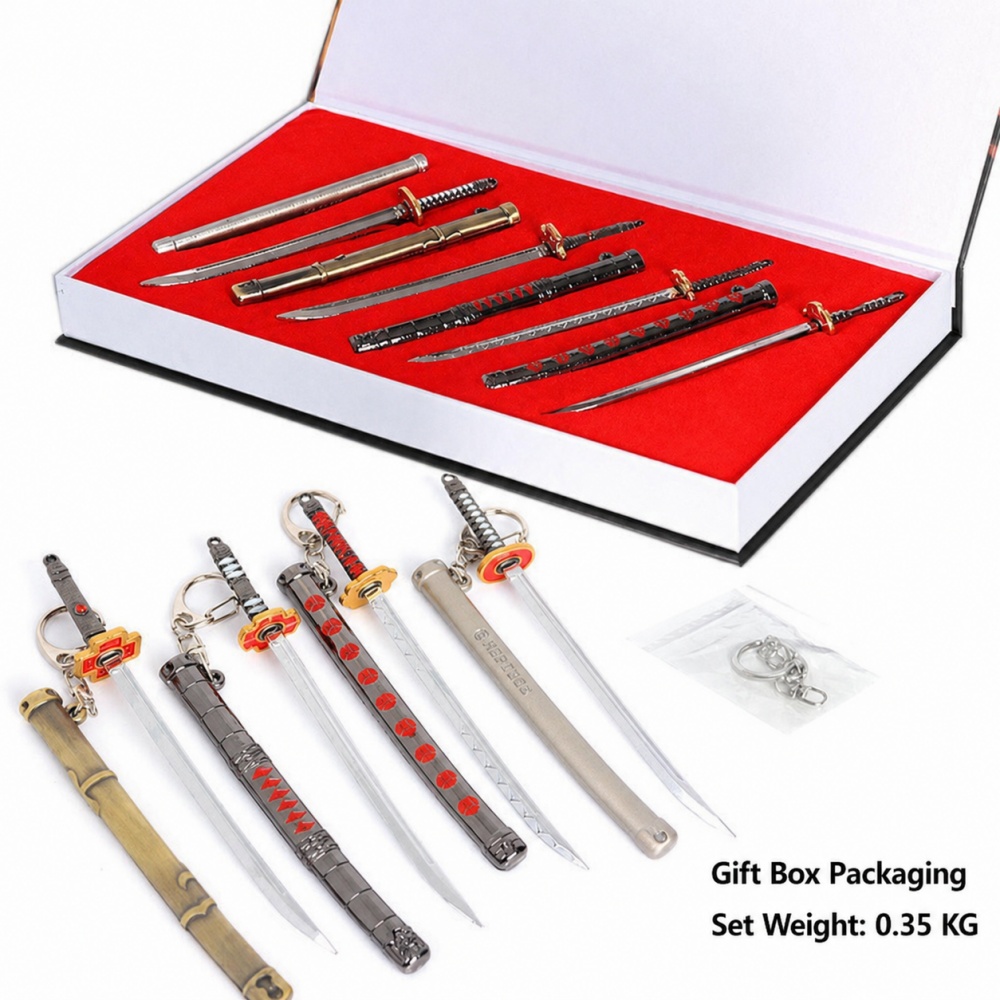Set Kotak Gantungan Kunci Peda - Cosplay Prop Katana ulasan dan harga