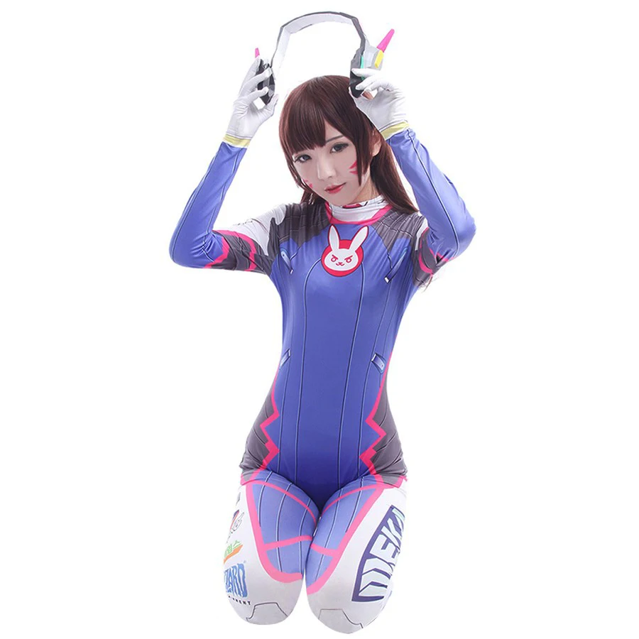 Anime wanita Jumpsuit ketat Dv - Dva Cosplay Prop ulasan dan harga