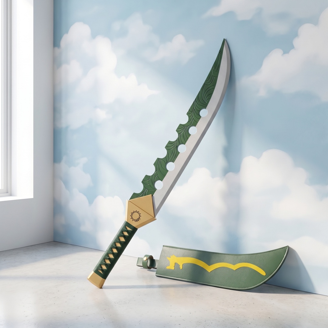 Pedang Katana Meliodas Tujuh D - Cosplay Prop Katana ulasan dan harga