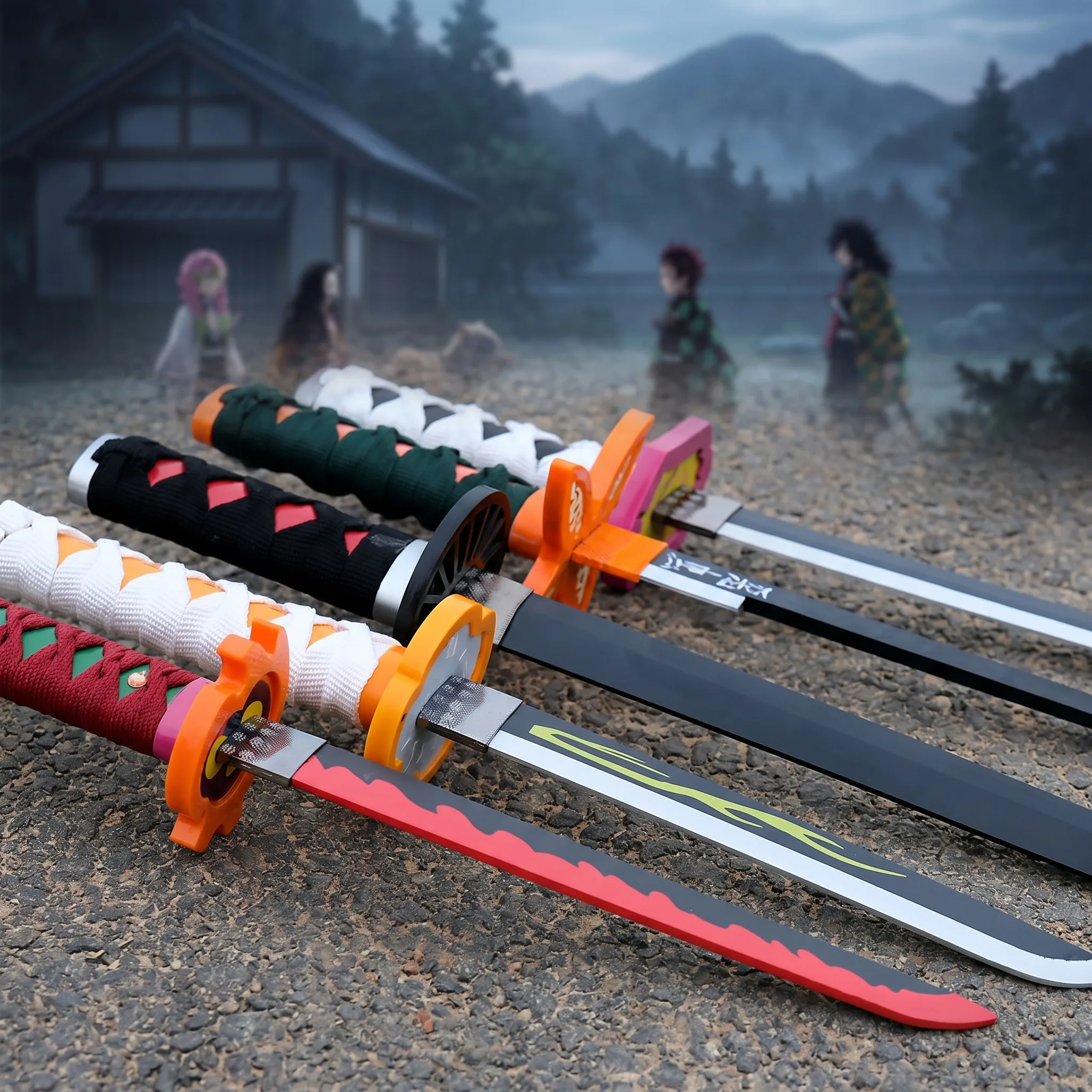 Pedang Anime Demon Slayer Tanj - Cosplay Prop Katana ulasan dan harga