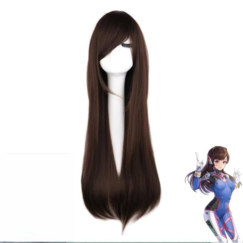 Wig Cosplay Anime Game Overwat - Dva Cosplay Prop ulasan dan harga
