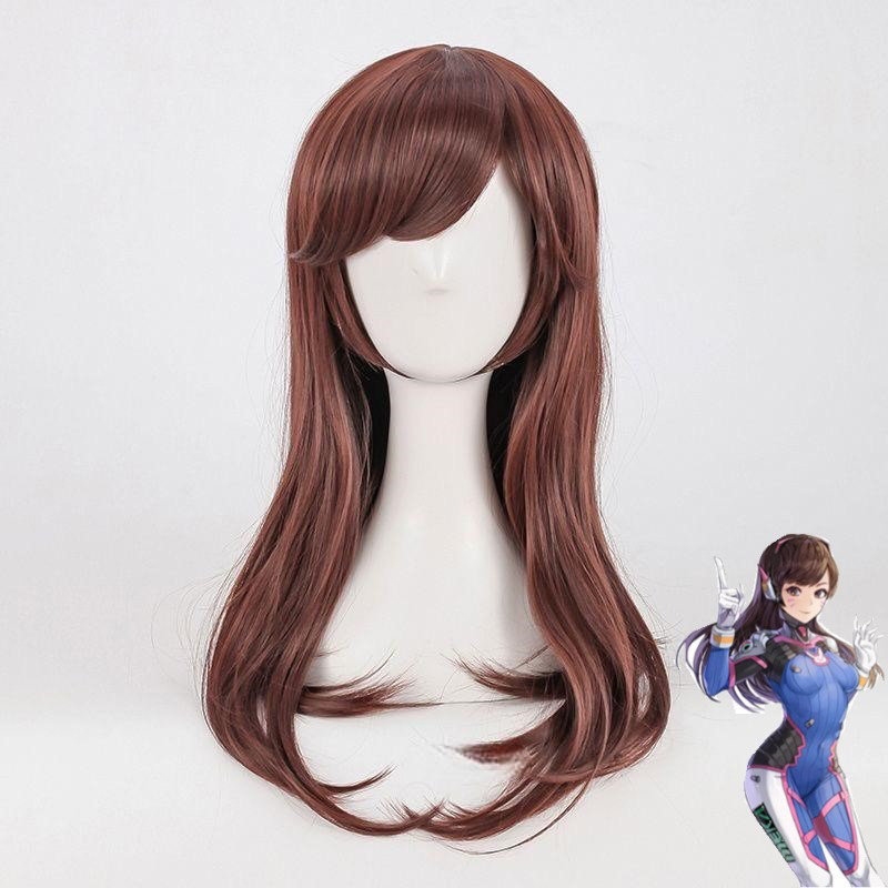 Wig Cosplay Anime Game Overwat - Dva Cosplay Prop ulasan dan harga