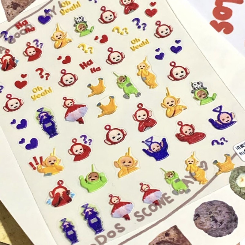 Teletubbies Stiker 3D Animasi  - Evoker Cosplay Prop ulasan dan harga