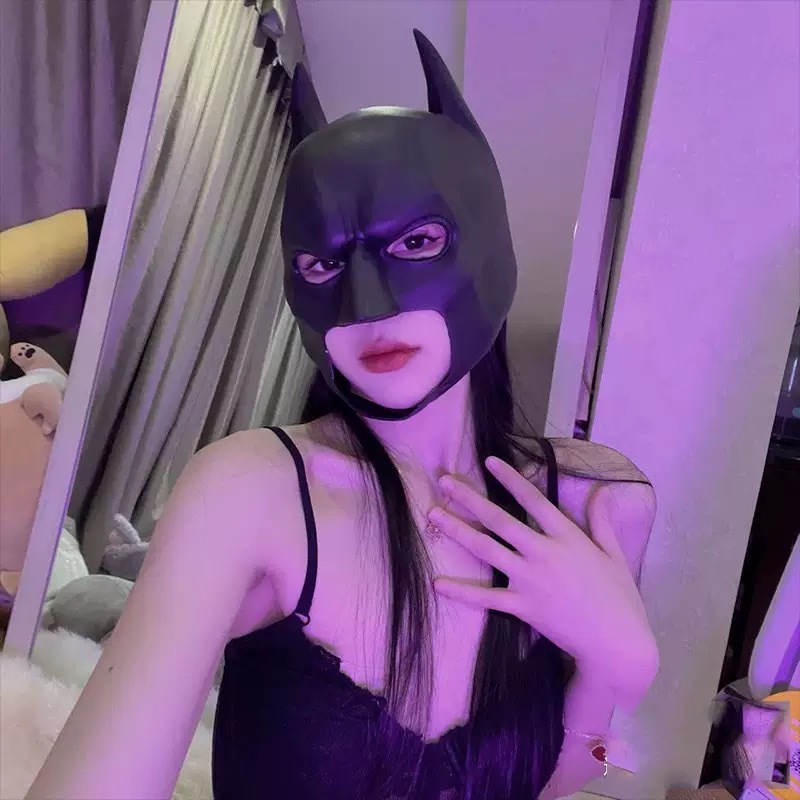 Topeng Lateks Pria dan Wanita, - Cosplay Bat Prop ulasan dan harga